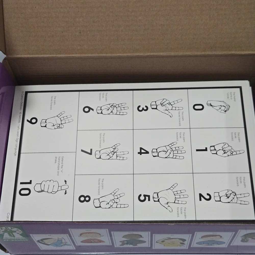 Key Education Let's Learn Sign Language 160 Flash Cards PK-2 KE-845046 ASL PK-2